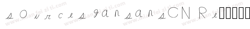 sourceshansansCN Re字体转换